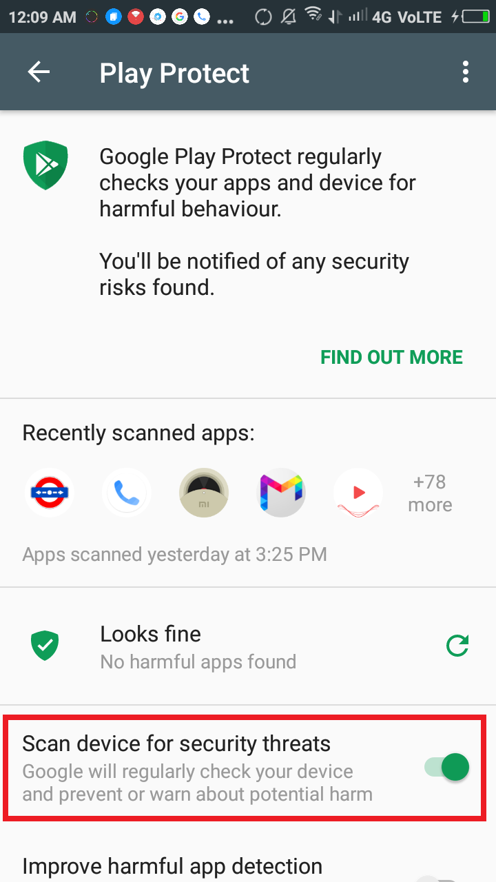 google play protect VR SECURE DOCS